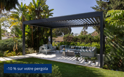 Promo sur les pergolas, stores bannes et screens verticaux Brustor.