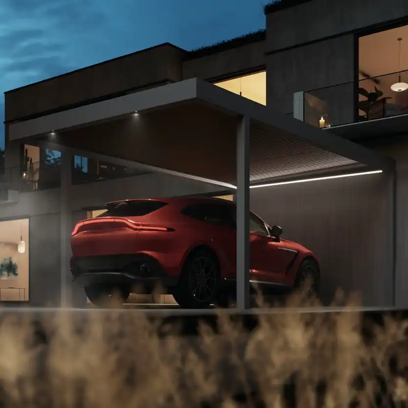 Screenshot pergola bioclimatique avec screens